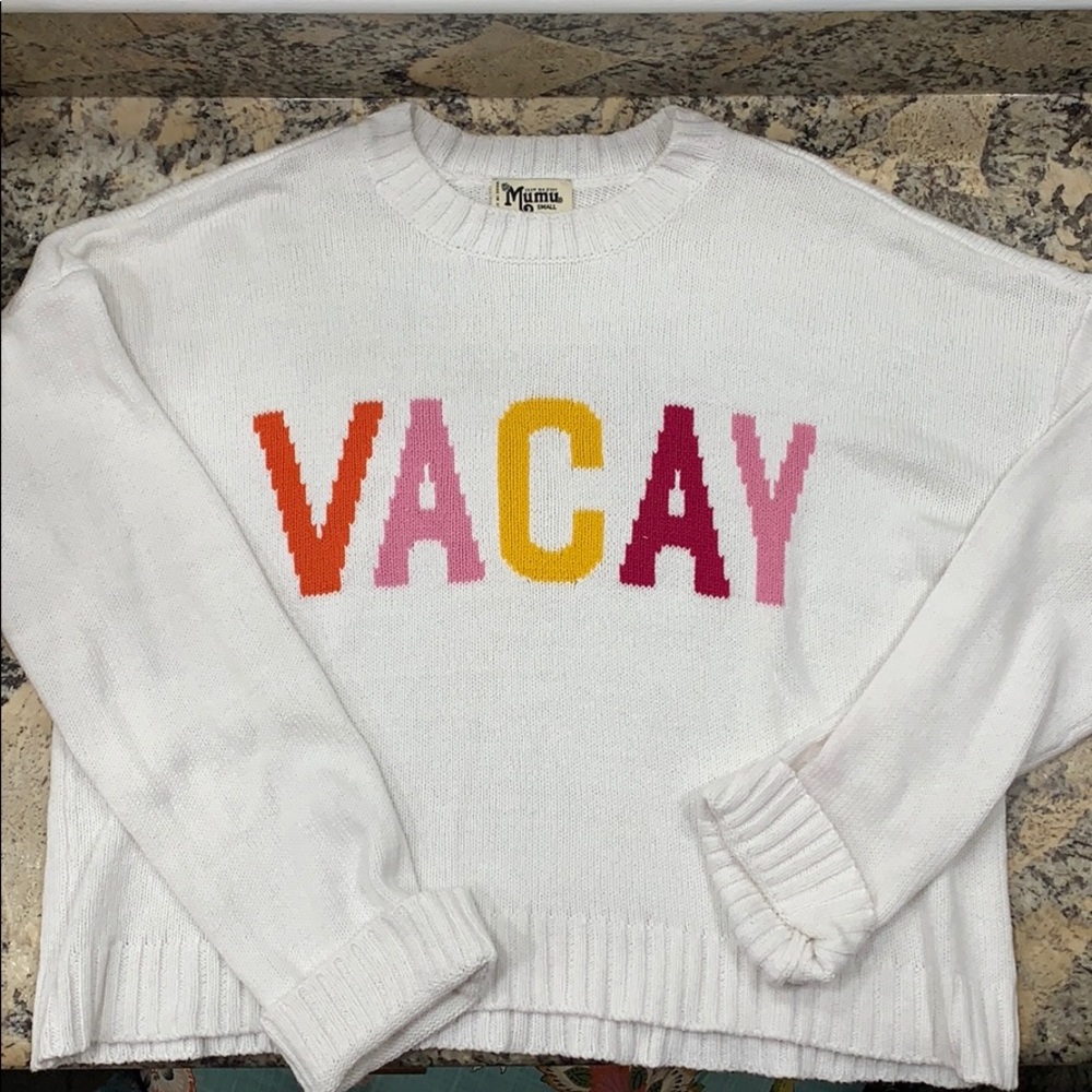 Cropped varsity sweater VACA